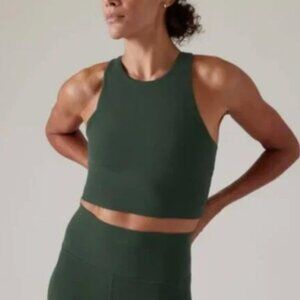 Athleta Forest Green Conscious Crop Bra size 1X D, DD